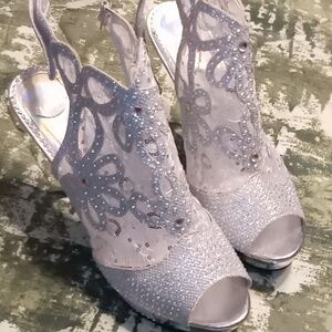 Heels with lots of sparkle